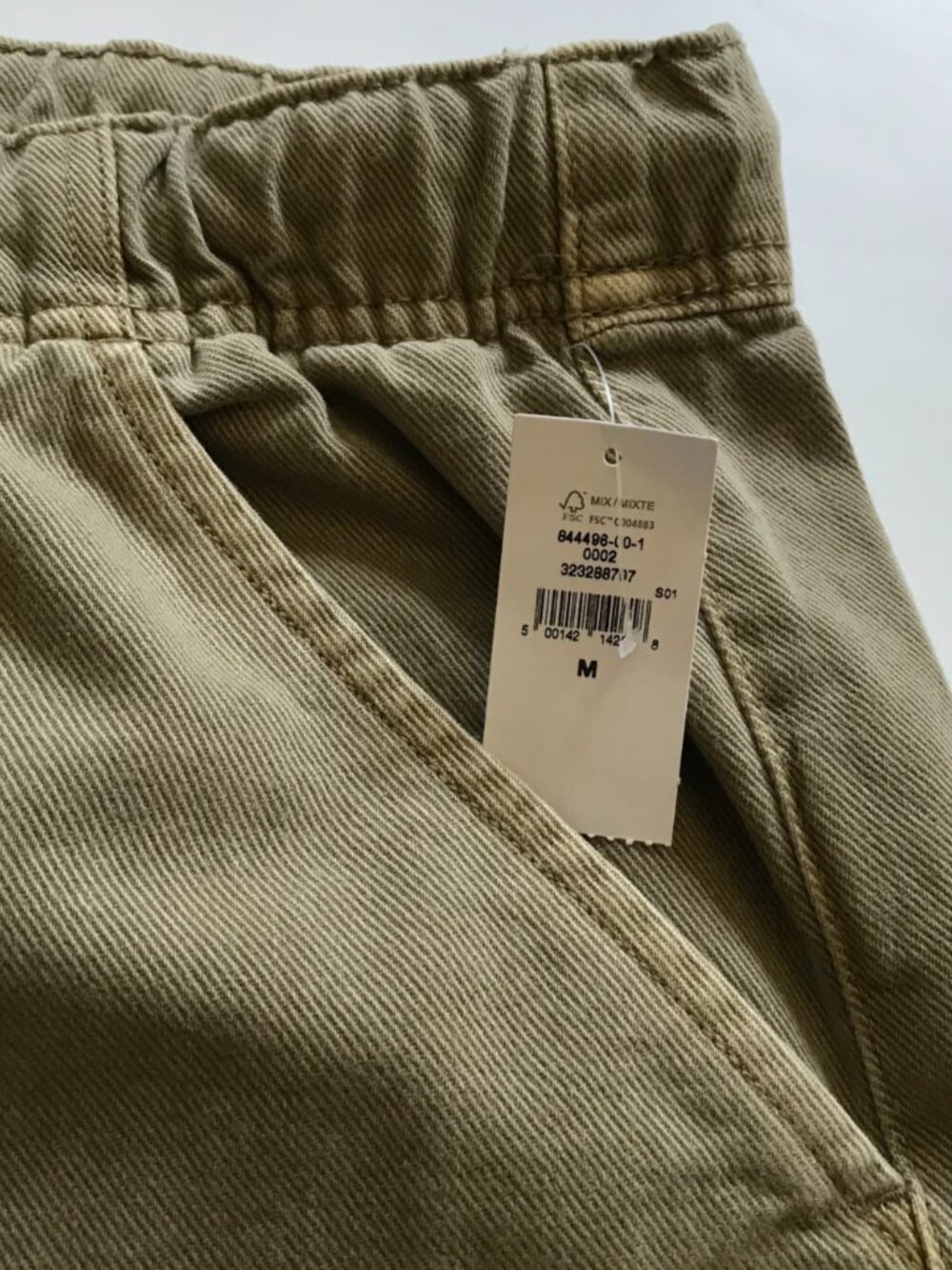 NWT GAP EZ Waist Pull On Barrel Leg Khaki Chino Pants Womens Medium Hayes Brown - Picture 6 of 14